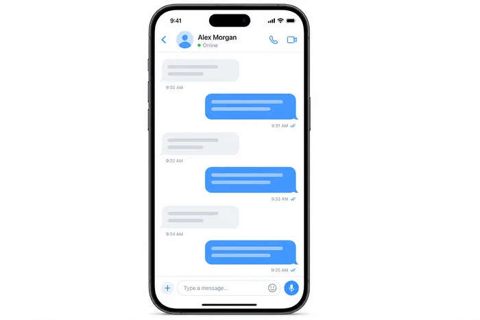 Telegram Messenger di iPhone menampilkan daftar chat